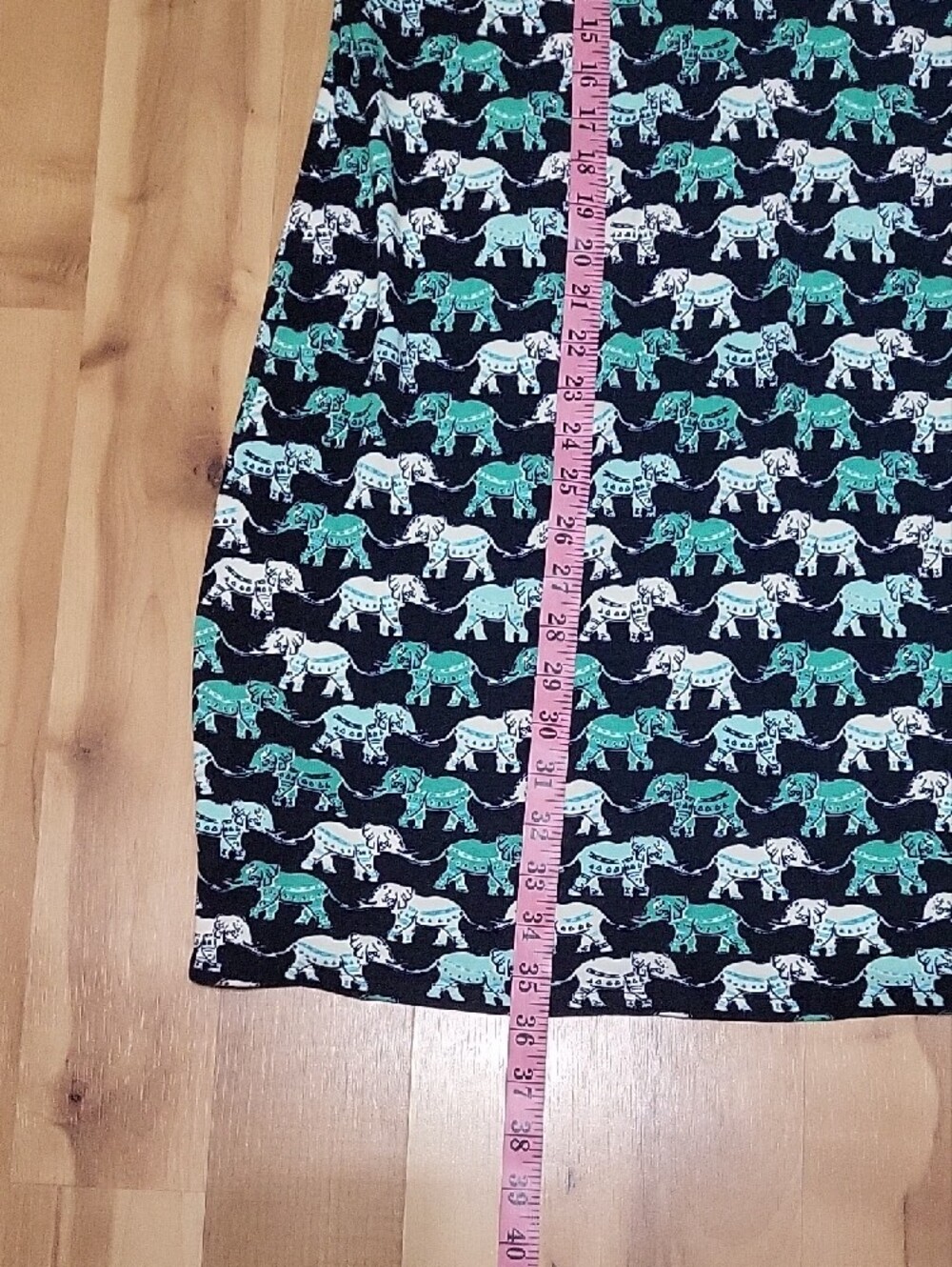 Crown & Ivy Navy Dress with Teal and White Elephant Print Size XL - Picture 13 of 13